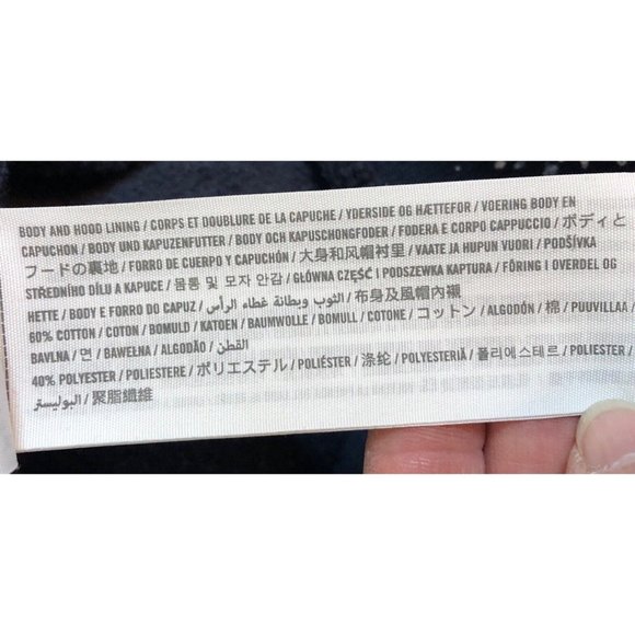 Abercrombie & Fitch Mens Large Blue White Paint Splatter Pullover Hoodie Art Y2K - Picture 11 of 15